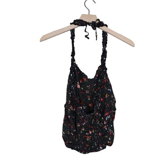 Free People Womens M Black Sun's Out Halter Crop Top - Picture 3 of 9